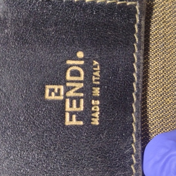 Vintage Fendi Black leather Zucca Six Hooks Key Case 3.75x2 25-in - Luxury "#06" - Picture 10 of 11